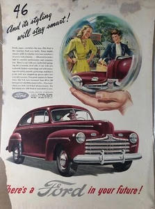1946 Ford Ad - And its styling will stay smart! - Picture 1 of 2