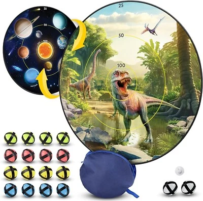 Tablero de dardos reversible de 28" con bolas adhesivas National Geographic Kids Foto 1 de 4