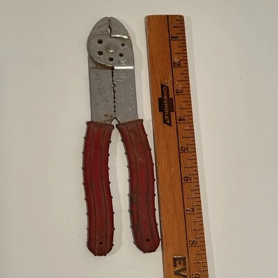 Vaco 1930 8" pelacables/crimpadora/alicates cortadores EE. UU. Foto 1 de 4