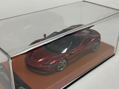 Base de cuero tostado 1/43 BBR Ferrari SF90 Spider Rosso Fiorano BBRC244D.  100 piezas Foto 1 de 4