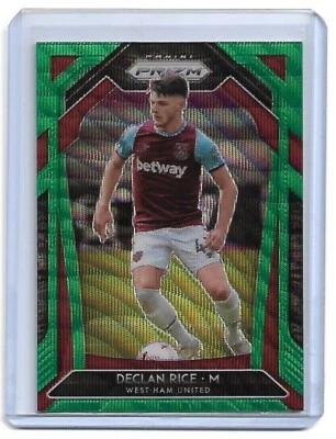 Declan Rice SP  ▪  2020-21 Prizm Premier League EPL  GREEN WAVE Prizm #188 - Image 1 of 2