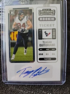 2022 TEAGAN QUITORIANO PANINI CONTENDERS RC ROOKIE TICKET AUTO - Picture 1 of 2