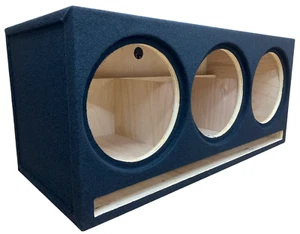 Slot Ported Vented Sub Box Enclosure for 3 12" Subs - 4.5 CF NET - 32Hz - BIRCH - Picture 1 of 5