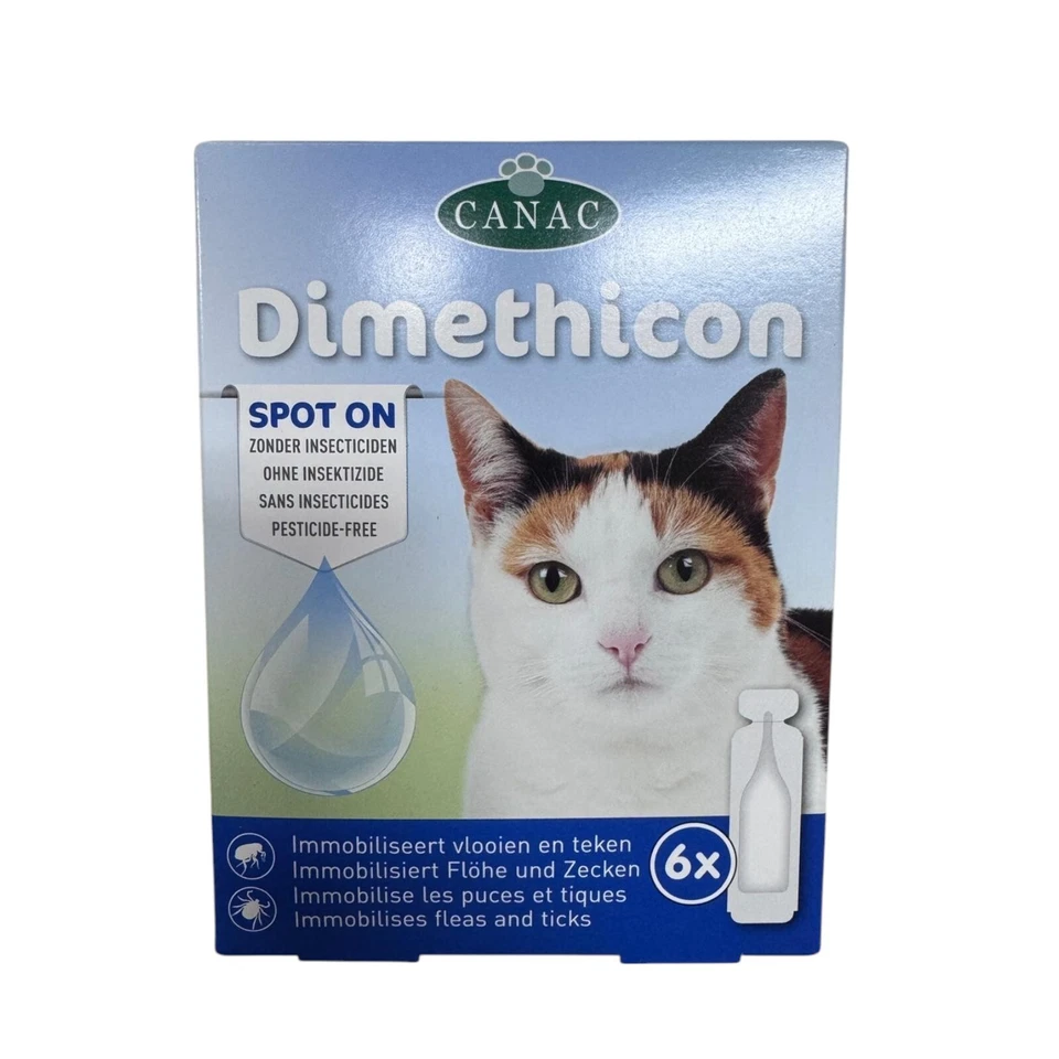 6x Flohmittel Anti Floh Anti Zecken für Katzen Spot On Katze Dimethicon 6x 1,5ml - Bild 1 von 1