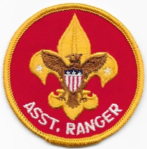 Assistant Ranger 1971-1972 Cloth Back Position Patch Boy Scout of America BSA CG - Picture 1 of 2