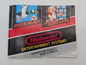 Nintendo NES Super Mario Bros Duck Hunt Instruction Manual Only Original OEM