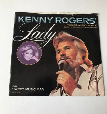 KENNY ROGERS - LADY / SWEET MUSIC MAN - 45 - 1977 - UA-X1380-Y - Image 1 of 2