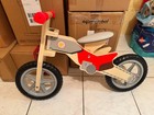 PLAYTIVE Kinder Laufrad aus Echtholz höhenverstellbar Lernrad 8 Zoll Bereifung