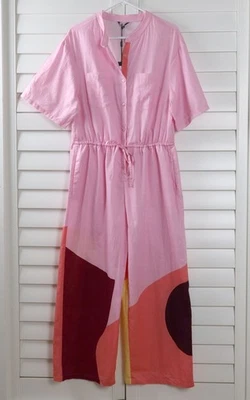 Tuta ANTHROPOLOGIE nuova con etichette $158 The Kit Issa in carta taglio dalia taglia 6 - Immagine 1 di 4