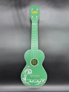Vintage Harmony Ukulele - Green Finish - Hawaiian Island Stencil with Soft Case - Picture 1 of 20