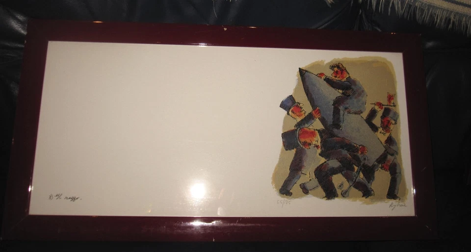 Franz Borghese  Il Razzo Serigrafia su carta esemplare 65/125 Molto bella - Immagine 1 di 3