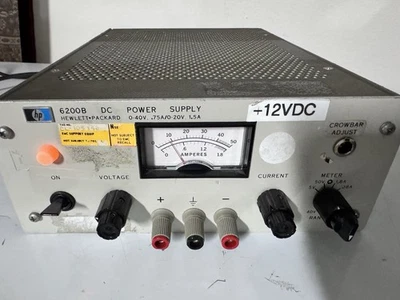 HP Agilent 6200B DC Power Supply 0-40V 0-0.75A or 0-20V 0-1.5A - Image 1 of 4