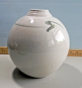 Ceramic Pot Orb Hand Thrown Artist Signed - Picture 1 of 6