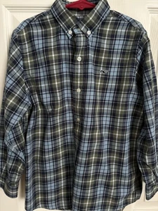 Vineyard Vines Boys 100% Cotton Whale L/S Button Down Shirt, Size 6, Plaid - Picture 1 of 6