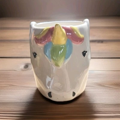 Taza/taza de café/té coleccionable de cerámica Tag Unicorn 3D 16 OZ  Foto 1 de 4