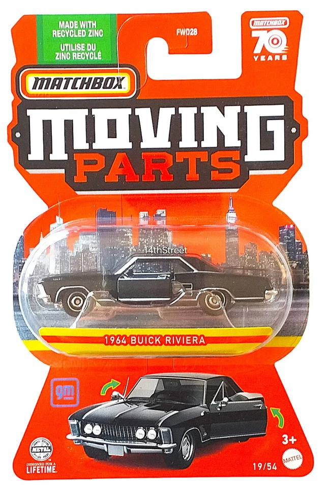 Piezas móviles Matchbox 2023 - #19/54 1964 Buick Riviera Foto 1 de 1