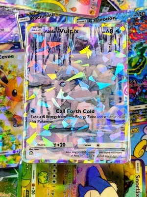 Alolan Vulpix pocket app handmade card tcg full art Celestial Guardians Set - Image 1 of 2