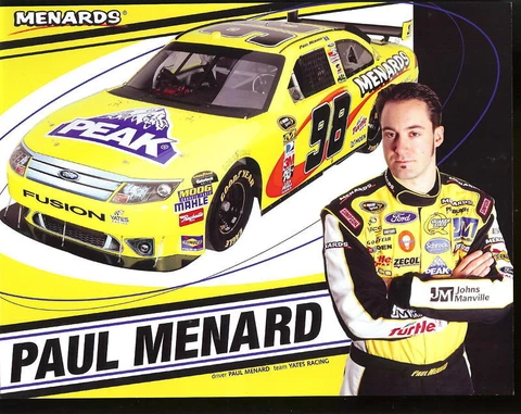 2009 PAUL MENARD "PEAK" #98 NASCAR SPRINT CUP SERIES POSTCARD Cover