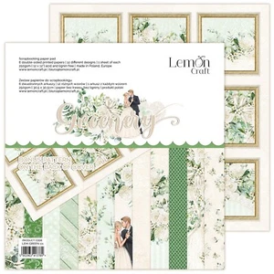 Scrapbook paper set 12"x12", 6 sh, Greenery, LemonCraft - Picture 1 of 7