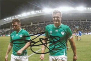 IRELAND & LEINSTER RUGBY UNION: JOSH VAN DER FLIER SIGNED 6x4 ACTION PHOTO+COA - Picture 1 of 1