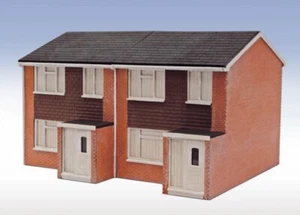 LK-214 PECO OO/HO Scale 1960s Semi-Detatched House Complete - Picture 1 of 1