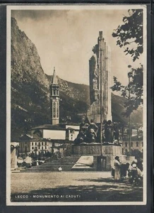Cartolina Lecco Monumento ai Caduti ANIMATA CL17 - Picture 1 of 1