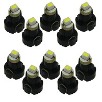 10Pcs White Neo Wedge 1-SMD 1210 LED Car Bulbs T3 HVAC Climate Control Lights