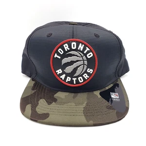 Gorra TORONTO RAPTORS Camuflada y Negra Snapback Camionero Campeón NBA Gorra NUEVA - Imagen 1 de 7