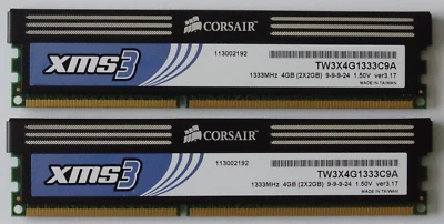 Corsair XMS3 DDR3 4GB (2x2GB) 1333MHz - Used in good condition - Image 1 of 2