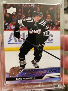 2023-24 Upper Deck Luke Hughes Young Guns ROOKIE #248🔥Devils RC🔥GORGEOUS🔥