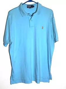 Polo Ralph Lauren Men Costume Fit White Shirt Blue Pony Size Medium 100% Cotton - Picture 1 of 8