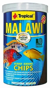 CICHLID MALAWI MBUNA FISH FOOD, SPIRULINA TROPICAL AQUARIUM MALAWI FISH FOOD - Picture 1 of 5