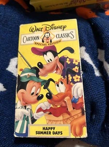 Walt Disney Cartoon Classics Special Edition - Happy Summer Days (VHS, 1992) - Picture 1 of 1