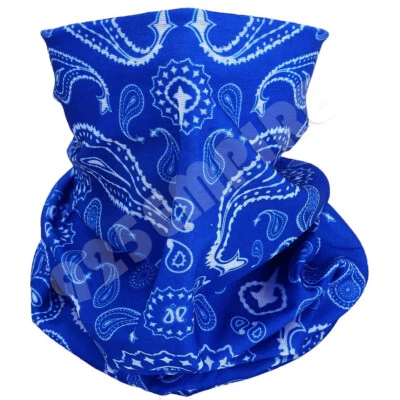 Paquete de 3 Mascarillas Faciales Paisley Tubo Bandana Cuello Polaina Lote  Foto 1 de 4