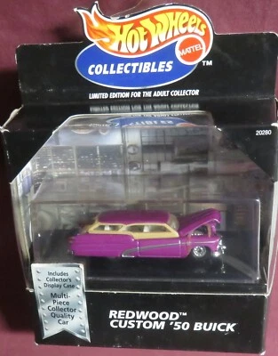 1950 REDWOOD CUSTOM 1950 BUICK, 1/64 1998 HW COLLECTIBLES, IN  ACRYLIC CASE - Image 1 of 2