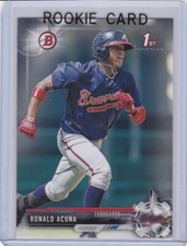 RONALD ACUNA JR. ROOKIE CARD 2017 Bowman Prospects Baseball Atlanta Brave 1st RC