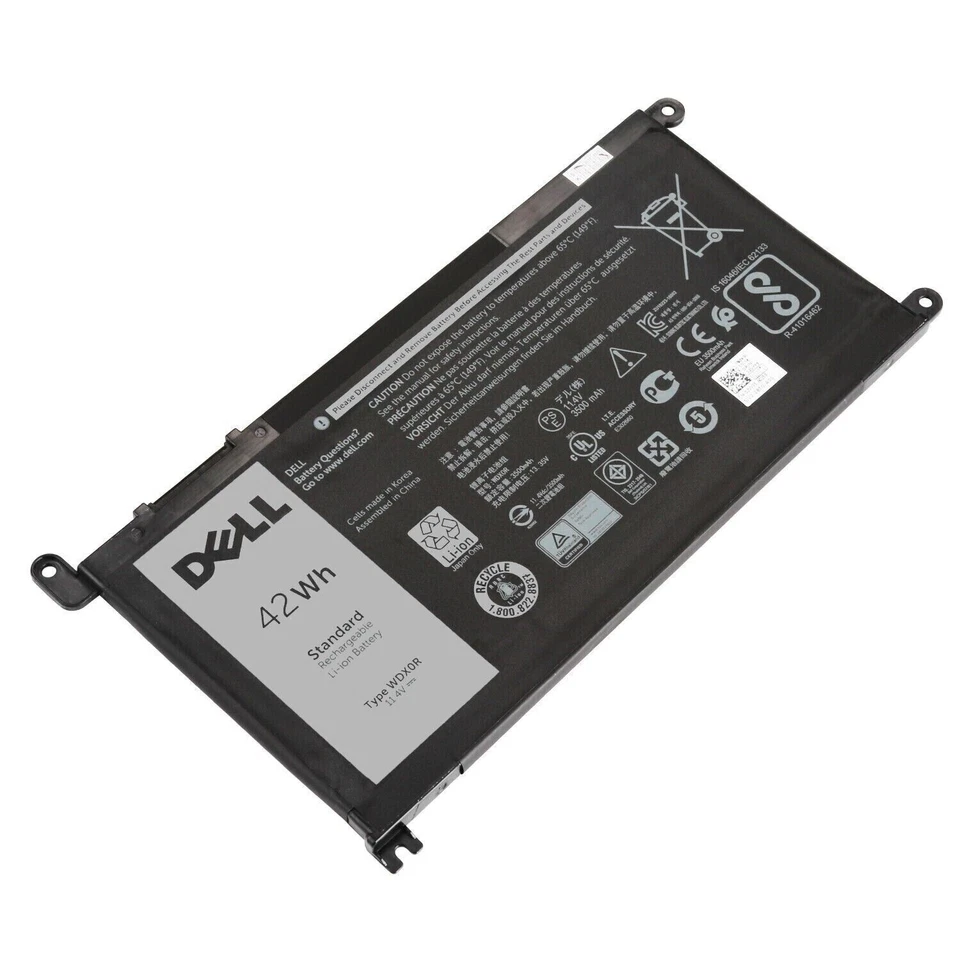 Dell WDX0R 42Wh 11.4V Li-Ion Laptop Battery For Dell Inspiron