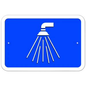 Kunststoffschild Duschen - Bild 1 von 1