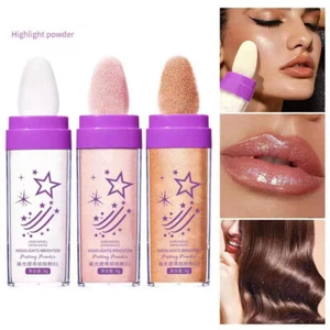 3 Colors Highlighter Powder Polvo De Hadas Glitter Powder Shimmer Blush Powder - Picture 1 of 12