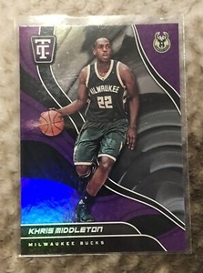 2017-18 Panini Totally Certified Purple #53 Khris Middleton Bucks 
