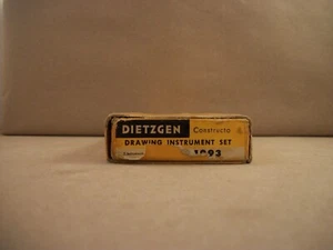 Vintage Dietzgen Constructo Drawing Instrument Set with Box & Case - #1093 - Picture 1 of 6