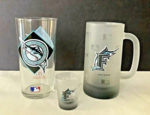 Lot 3 Florida Marlins 1994 Baseball ALL-STAR GAME and 2007 Shot Glass Beer Stein - Picture 1 of 6