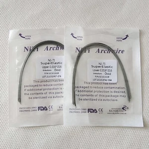 50 Packs Dental Orthodontic Niti Super Elastic Rectangular Arch Wire - Picture 1 of 13