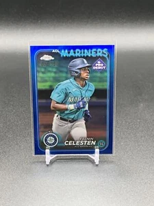 2024 Topps Pro Debut Felnin Celesten PDC-99 Blue Refractor /150 Seattle Mariners - Picture 1 of 2
