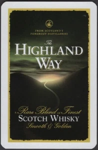 Tarjeta individual de cartas * HIGHLAND WAY WHISKY ESCOCÉS * Diseño de arte publicitario - Imagen 1 de 3