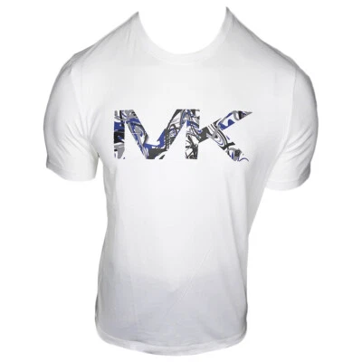 MSRP $56.99 NWT MICHAEL KORS MEN'S WHITE CREW NECK SHORT SLEEVE T-SHIRT SIZE XL - Image 1 of 4