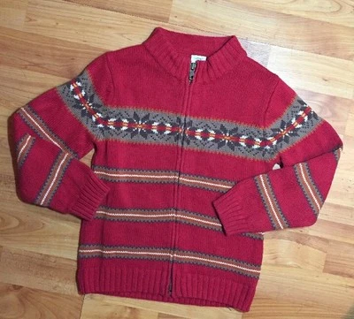 Gymboree Boys Sz. 4T Fall Zip Up Mock Collar Cardigan Sweater - Image 1 of 4