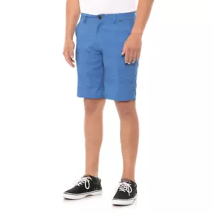 Hurley Hybrid Walk Shorts Mens Size 32 Blue Design Stretch 20" Walkshort New - Picture 1 of 3