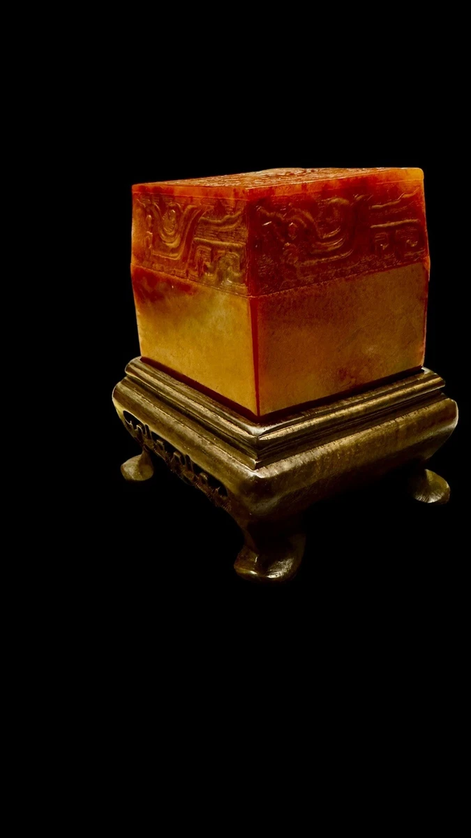 中国古董红色寿山石主| eBay