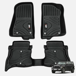 3D Custom Fit All Weather TPE Car Floor Mats For Jeep Wrangler JL 4xe 2021-2024 - Picture 1 of 5